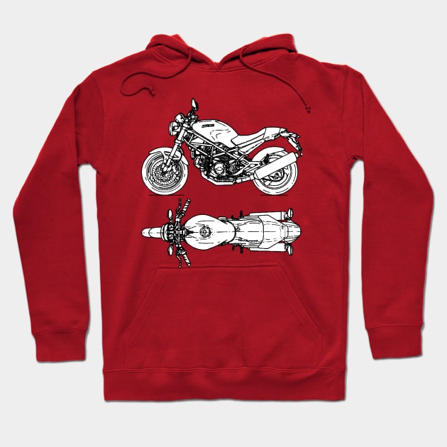 Ducati Monster Hoodie by TOGA777